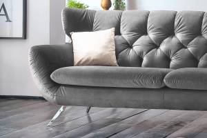 Sofa CHARME 2-Sitzer Velvet Granit