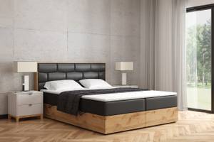 Boxspringbett LOLLY7 Hochglanz Schwarz - Breite: 149 cm - H4