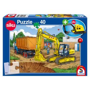 Schmidt   Baggerpuzzle 40 Teile Papier - 25 x 5 x 35 cm