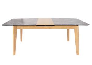 Esszimmertisch M57 Grau - Holzart/Dekor - Holz teilmassiv - 200 x 77 x 90 cm