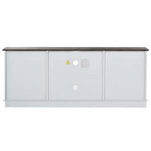 Buffet TV Astraios Ⅳ Noir - Imitation noyer - Blanc