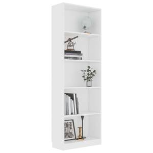 Bücherregal 3016500-1 Weiß - 60 x 175 cm