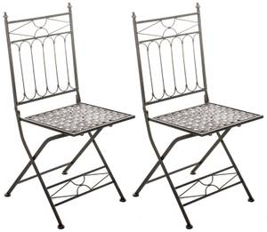 Chaises de jardin Asina Lot de 2 Bronze