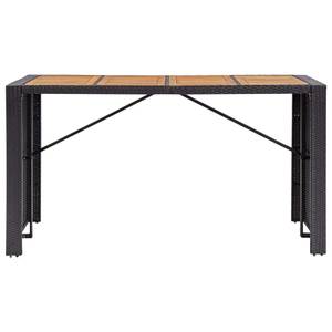 Bistro-Set-k236 ( 9-tlg ) Schwarz - Massivholz