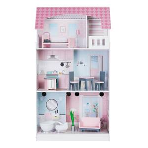 2-in-1-Puppenhaus-Spiel Küche TD-12515P Pink - Massivholz - 48 x 108 x 60 cm