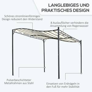 Gartenpavillon 84C-038 Metall - 297 x 250 x 297 cm