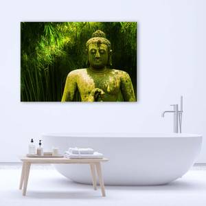 Wandbilder Buddha Zen Spa Orient Grün 60 x 40 cm