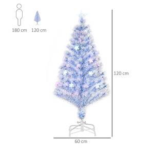 Künstlicher Weihnachtsbaum 830-242V91 Weiß - Kunststoff - 60 x 120 x 60 cm