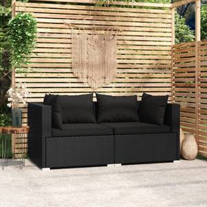 Garten-Lounge-Set (2-teilig) 3013629-12 Schwarz