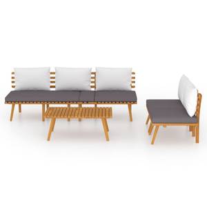 Garten-Lounge-Set Braun - Massivholz - Holzart/Dekor - 55 x 35 x 90 cm