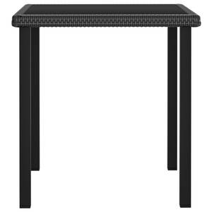 Table de salle à manger de jardin Noir - Métal - Polyrotin - 70 x 73 x 70 cm