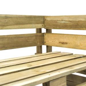 Palettenbank Braun - Massivholz - Holzart/Dekor - 110 x 55 x 66 cm