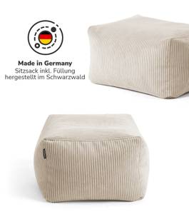 Pouf Cord Der Ruhestifter Beige