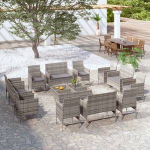 Garten-Lounge-Set (16-teilig) 3012364-2 Grau - Anzahl Teile im Set: 16