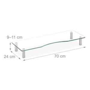 Bildschirmständer Glas Breite: 70 cm