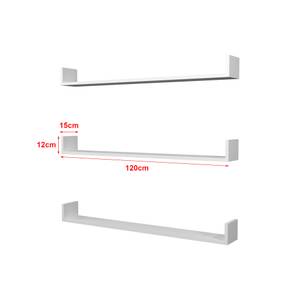 Wandregal Höganäs Weiß - Breite: 120 cm