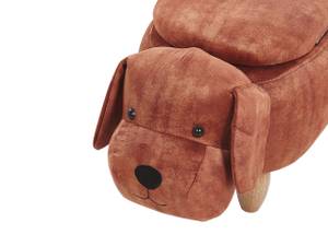 Pouf animal DOGGY Marron - Chêne clair - Marron sable