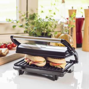 Panini-Grill Schwarz - Kunststoff - 24 x 9 x 27 cm