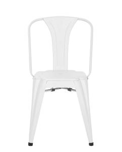 Chaise metal industriel BROOK (lot de 2) Blanc