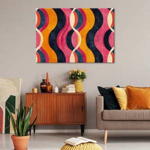 KUNSTDRUCK Retro Wave Patterns 100 x 70 cm