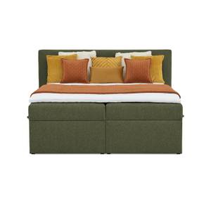 Boxspringbett Allure Pocket und Visco Khaki - Breite: 160 cm