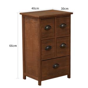 Buffet Iris Marron - Bois massif - 30 x 66 x 40 cm