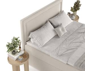 Premium Boxspringbett Pao Beige - Breite: 160 cm