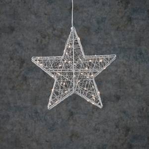 Éclairage de Noël en forme de étoile Blanc Classique, Argent (Ø28)