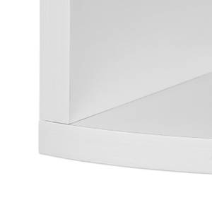 Weißes Eckregal mit 5 Ablagen Weiß - Holzwerkstoff - 20 x 122 x 20 cm
