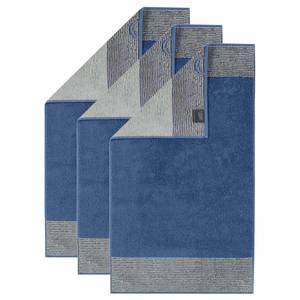 Gästetuch Luxury Home Two-Tone 3er Pack Blau