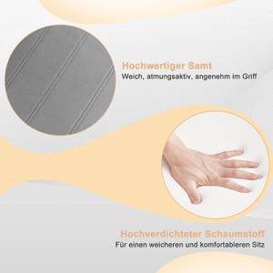 Schwingstuhl Azize (6er Set) Grau - Metall - Textil - 40 x 100 x 51 cm