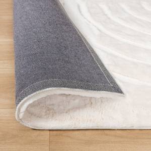 Hochflor Teppich Carvy Curves Creme - 160 x 230 cm