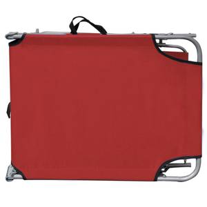 Sonnenliege 3004999 Rot - Metall - 58 x 27 x 189 cm