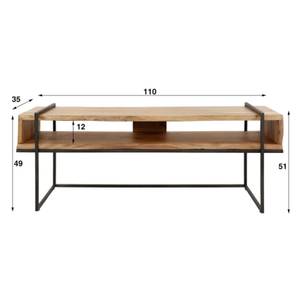 Lowboard Maureen Braun - Holzwerkstoff - Holzart/Dekor - 135 x 51 x 135 cm