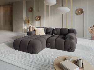 modulares Ecksofa BELLIS 3 Sitzplätze Schiefergrau