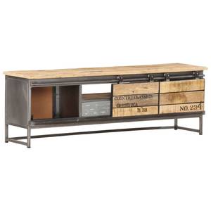 TV-Schrank D917 Grau - Massivholz - 30 x 40 x 120 cm