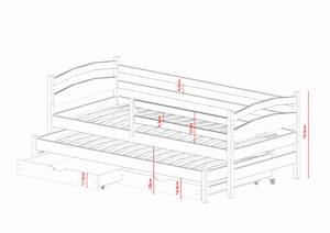 Lit d'enfant Tosia Graphite - 90 x 190 cm