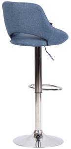 Tabouret de bar Milet Bleu - Argenté