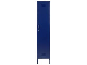 Kleiderschrank FROME Blau - Metall - 38 x 185 x 50 cm