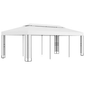 Pavillon 3001598 Weiß - Tiefe: 600 cm