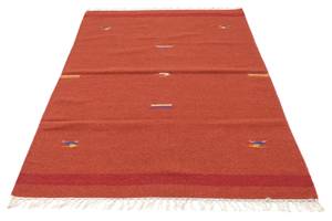 Kelim Modern - 180x120cm Rot - Naturfaser - 120 x 1 x 180 cm