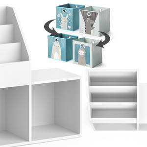 Bücherregal „Luigi“ mini mit 2 Faltboxen Hellblau