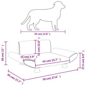 Lit pour chien 3015977 Marron