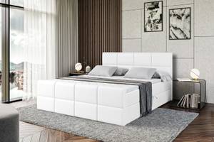 Boxspringbett ARDENI-Z Hochglanz Weiß - Breite: 120 cm - H4