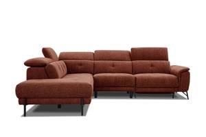 Ecksofa Avena (5-Sitzer mit Relax) Dunkelorange - Ecke davorstehend links