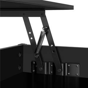 Couchtisch Lift-Top-Design Schwarz