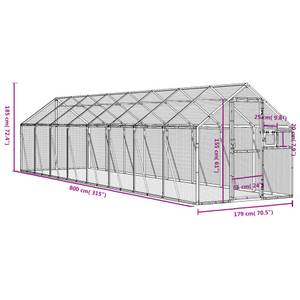 Voliere 3028588 Tiefe: 800 cm