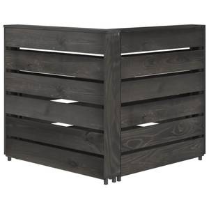 Garten-Lounge-Set Grau - Massivholz - Holzart/Dekor - 70 x 66 x 69 cm