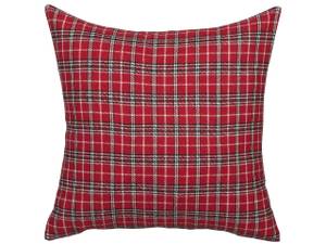 Coussin décoratif COMET Noir - Rouge - Textile - 45 x 12 x 45 cm