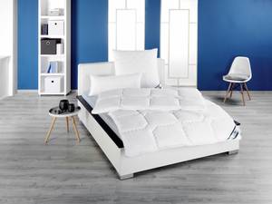 Bettdecke Weiß - Textil - 135 x 1 x 200 cm